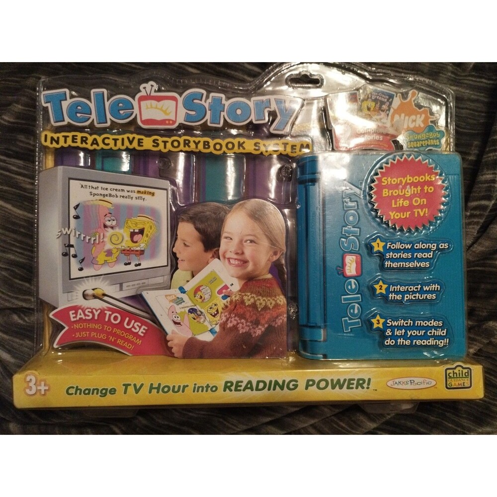 TeleStory Interactive Story Book System with SpongeBob Squarepants - New Sealed